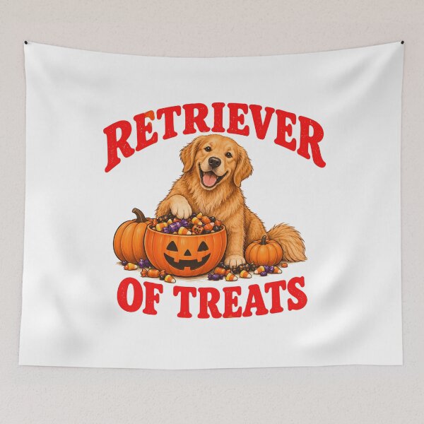 Item preview, Retriever of Treats Golden Retriever Halloween designed and sold by AhmedAlbb.