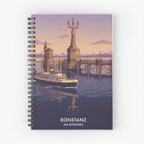 Item preview, Lake Constance Konstanz Harbor & Imperia Vintage Germany designed and sold by strandbar.