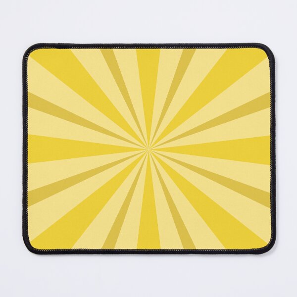 Item preview, Vintage Mod Sunbeam Burst – Warm Ochre Radial Stripe Pattern designed and sold by Frohyou.