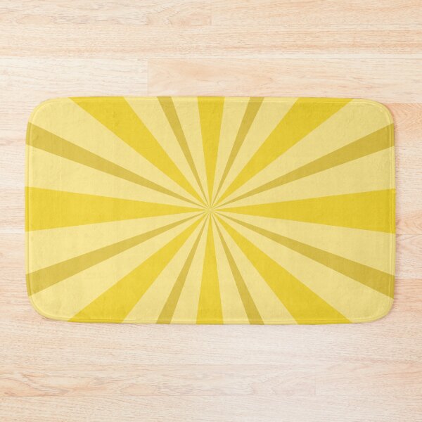Item preview, Vintage Mod Sunbeam Burst – Warm Ochre Radial Stripe Pattern designed and sold by Frohyou.