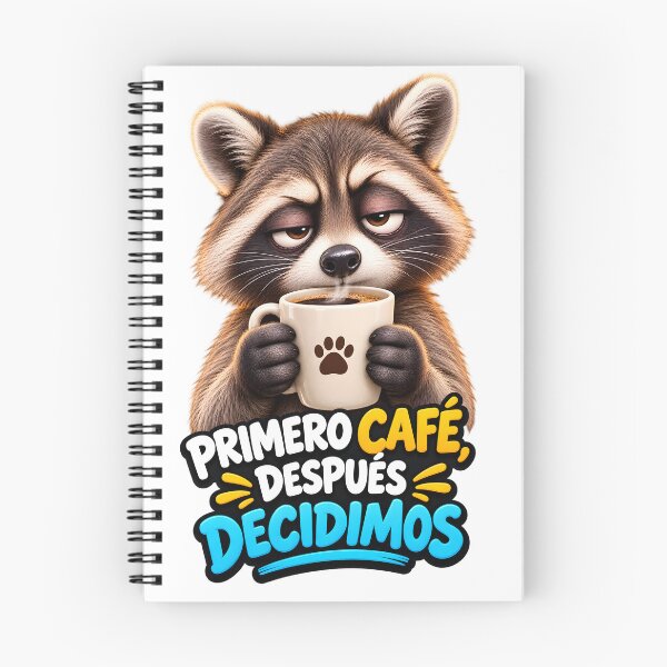 Item preview, Sleepy raccoon with coffee: coffee first, then decide designed and sold by LINSSEX Style • Urban & Sport Streetwear.