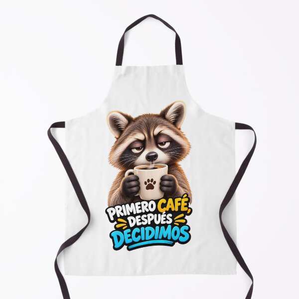 Item preview, Sleepy raccoon with coffee: coffee first, then decide designed and sold by LINSSEX Style • Urban & Sport Streetwear.