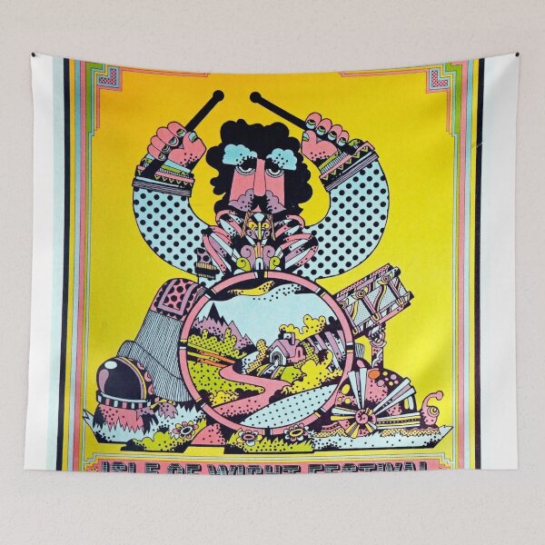 Item preview, Psychedelic poster for 1970 Isle of Wight Festival designed and sold by colliophoto.