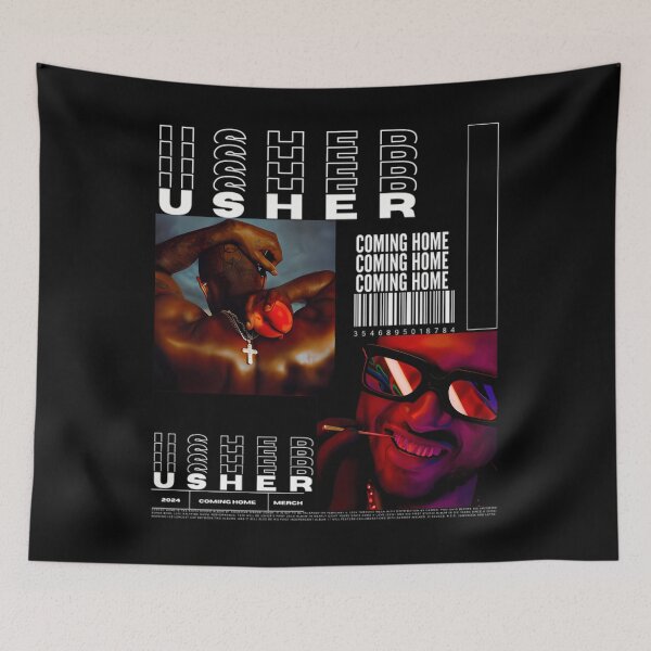 Item preview, Tour Vintage Pop Music Singer Usher Albums designed and sold by HavocZigzags.