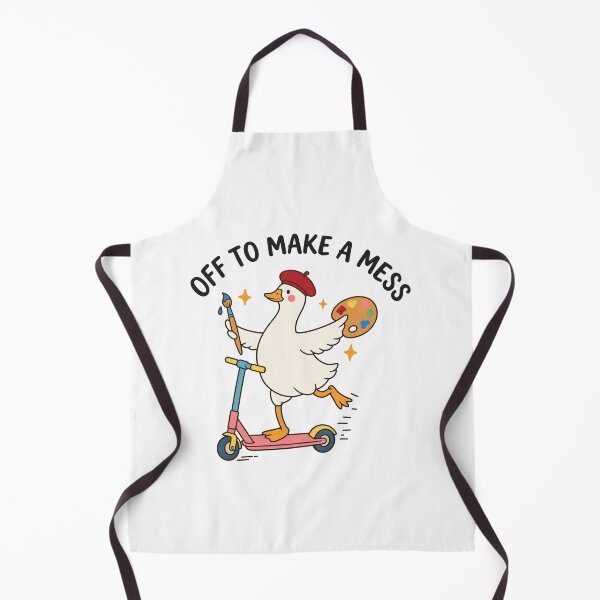 Item preview, Off to Make a Mess Cute Artist Goose designed and sold by Krasnovaovaova.