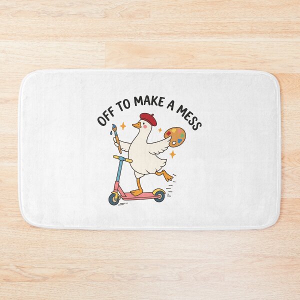 Item preview, Off to Make a Mess Cute Artist Goose designed and sold by Krasnovaovaova.