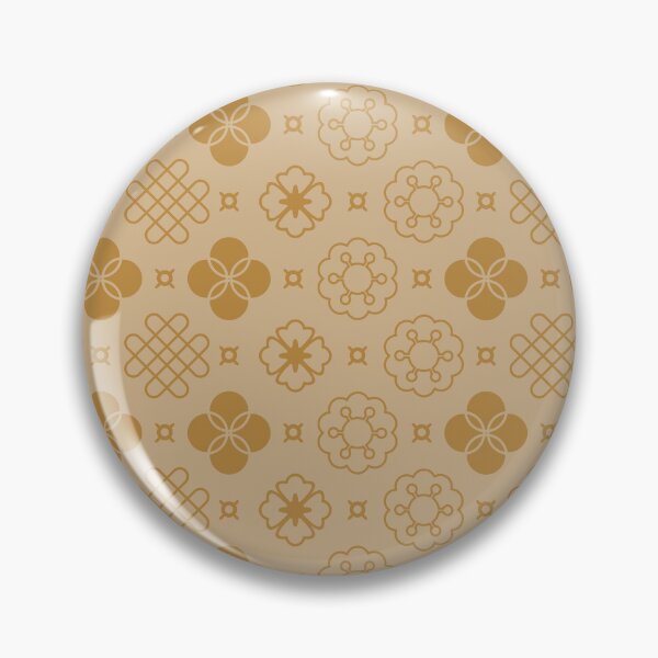 Item preview, Heritage Knotwork Brocade – Mid-Century Asian Floral Lattice Pattern designed and sold by Frohyou.