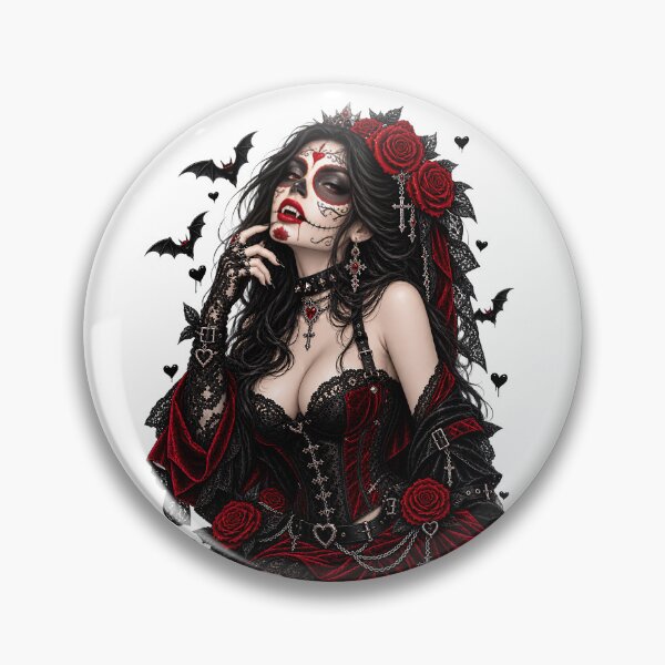 Item preview, Vampire Sugar Skull designed and sold by VisionCrafft.