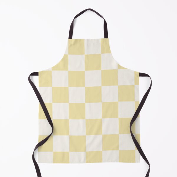 Item preview, Medium Butter Yellow Checkerboard Sticker | Warm Cottagecore Checkered Pattern designed and sold by DColourMuse.