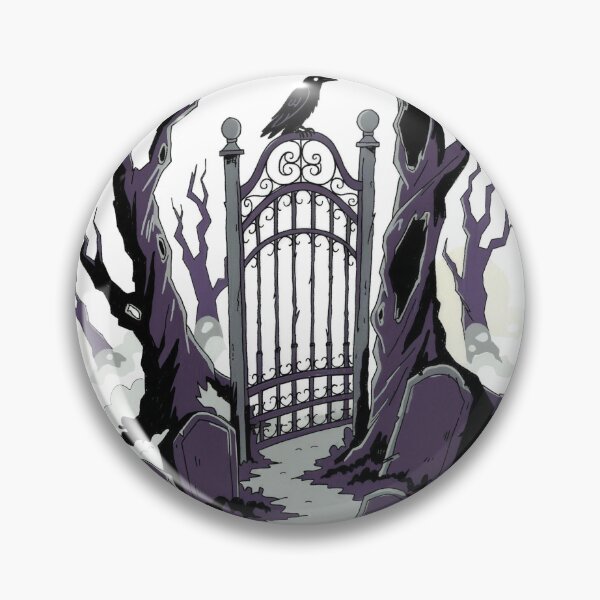 Item preview, Cemetery gate in the fog designed and sold by nomadjoiner.
