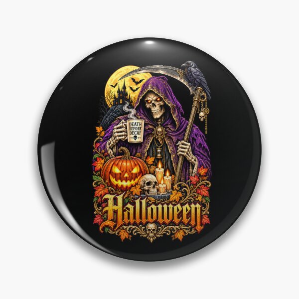 Item preview, Spooky Grim Reaper Coffee Humor designed and sold by Lombardino.