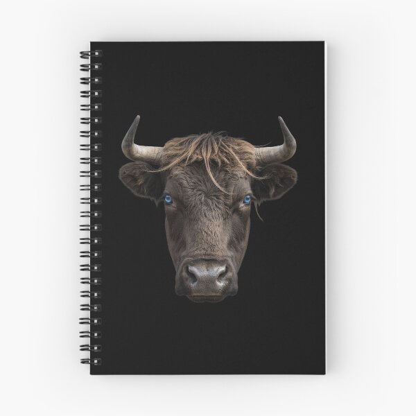 Item preview, Highland Bull Portrait Blue Eyes Cattle Art designed and sold by cabana.space.