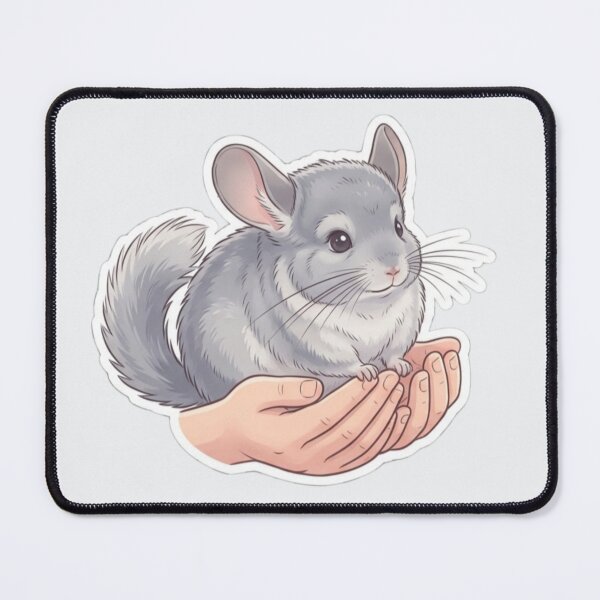 Item preview, Cute Chinchilla in Gentle Hands Adorable Fluffy Pet designed and sold by Safe Haven Pets.