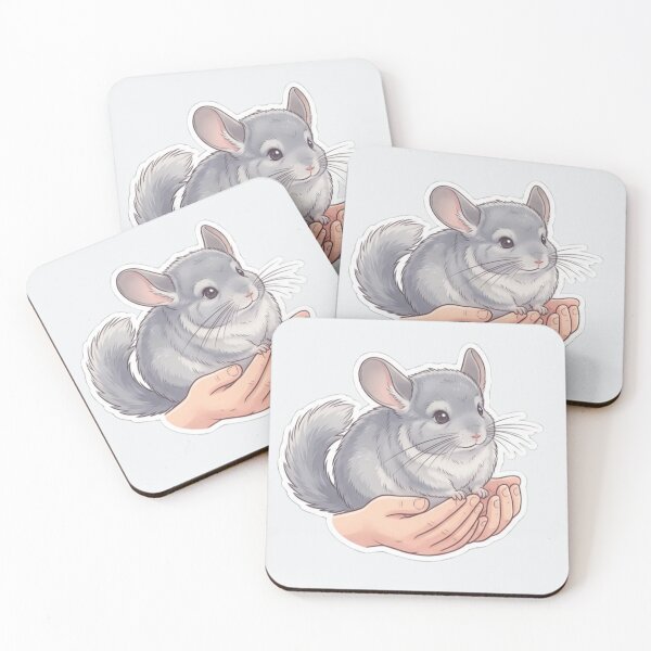 Item preview, Cute Chinchilla in Gentle Hands Adorable Fluffy Pet designed and sold by Safe Haven Pets.