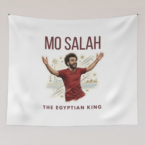 Item preview, Mohamed Salah Mo Salah Egyptian King Football Sticker designed and sold by KaBaRen.