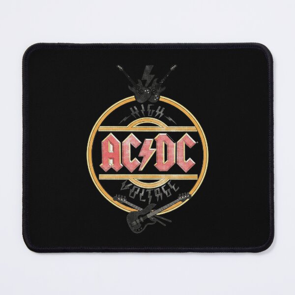 Item preview, AC/DC High Voltage Vintage Electric Guitars Circular Crest designed and sold by Dravienart.