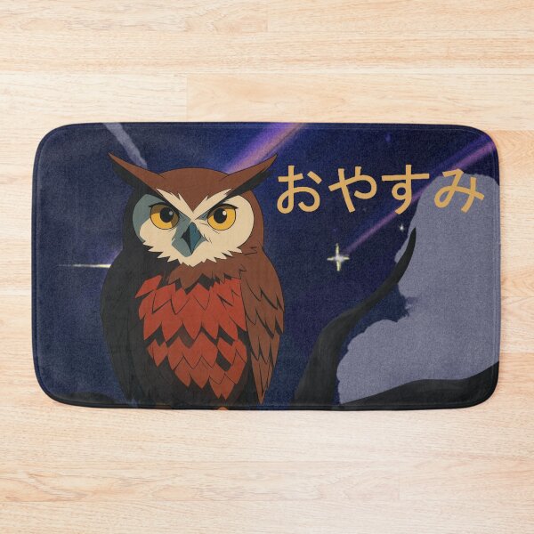Item preview, Anime Owl Oyasumi Japanese for Good Night designed and sold by glowvim.