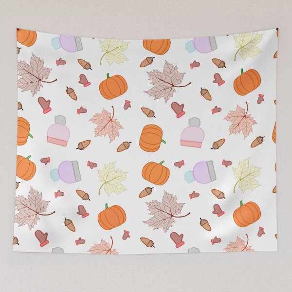 Item preview, Cute Fall Harvest Aesthetic Pattern designed and sold by FoxPix.