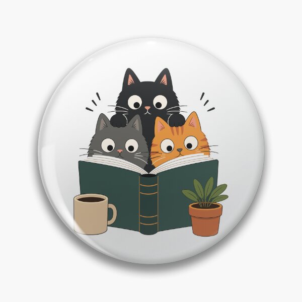 Item preview, Cozy Cats Reading Together Book Lover Illustration designed and sold by Krasnovaovaova.