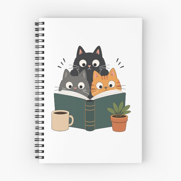 Item preview, Cozy Cats Reading Together Book Lover Illustration designed and sold by Krasnovaovaova.