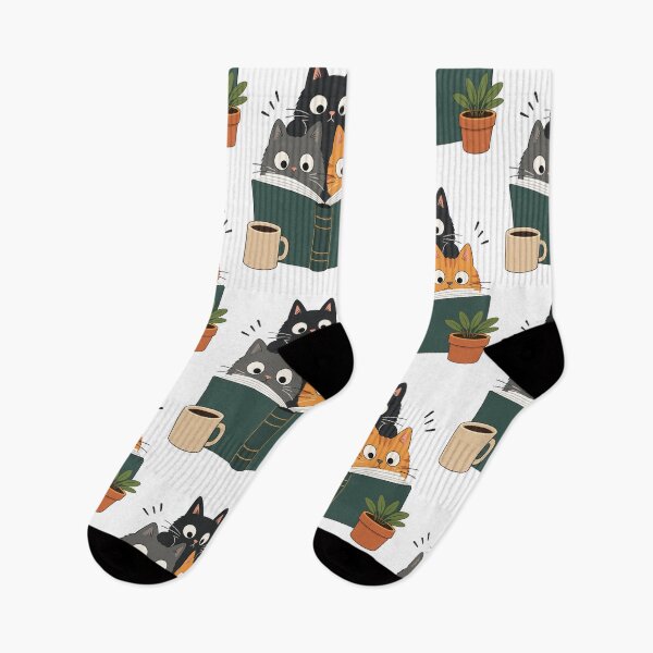 Item preview, Cozy Cats Reading Together Book Lover Illustration designed and sold by Krasnovaovaova.