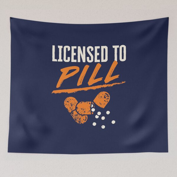 Item preview, Funny Pharmacist License to Pill designed and sold by jaygo.