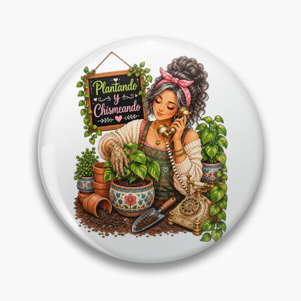 Item preview, Plantando y Chismeando – Funny Latina Plant Mom & Houseplant Lover designed and sold by CottageGardenCo.