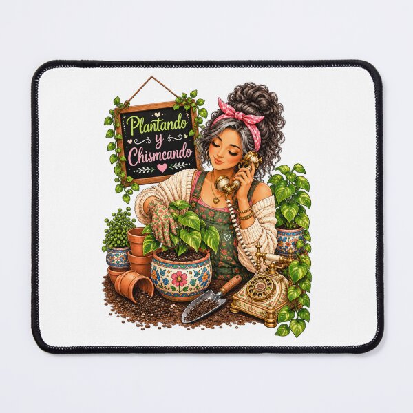 Item preview, Plantando y Chismeando – Funny Latina Plant Mom & Houseplant Lover designed and sold by CottageGardenCo.