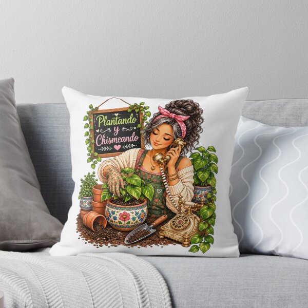 Item preview, Plantando y Chismeando – Funny Latina Plant Mom & Houseplant Lover designed and sold by CottageGardenCo.