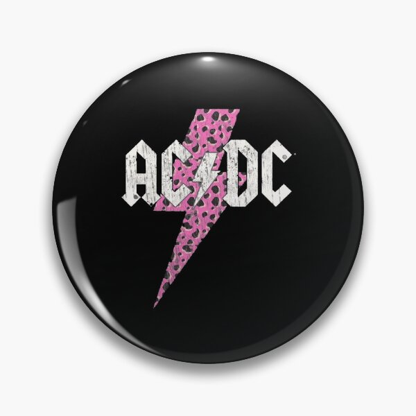 Item preview, AC/DC Pink Leopard Cheetah Print Lightning Bolt Distressed designed and sold by Dravienart.