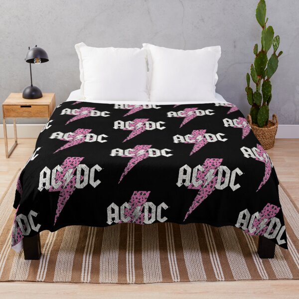 Item preview, AC/DC Pink Leopard Cheetah Print Lightning Bolt Distressed designed and sold by Dravienart.