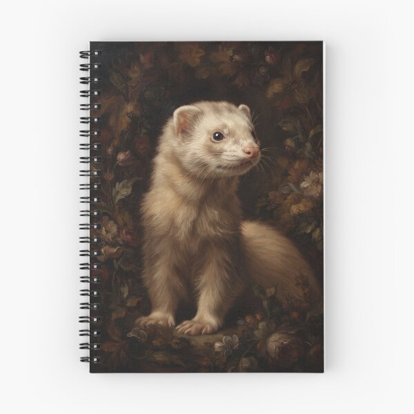 Item preview, Regal Ferret Portrait in Baroque Garden designed and sold by Real Beast Art.