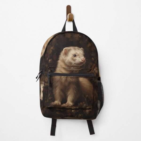 Item preview, Regal Ferret Portrait in Baroque Garden designed and sold by Real Beast Art.