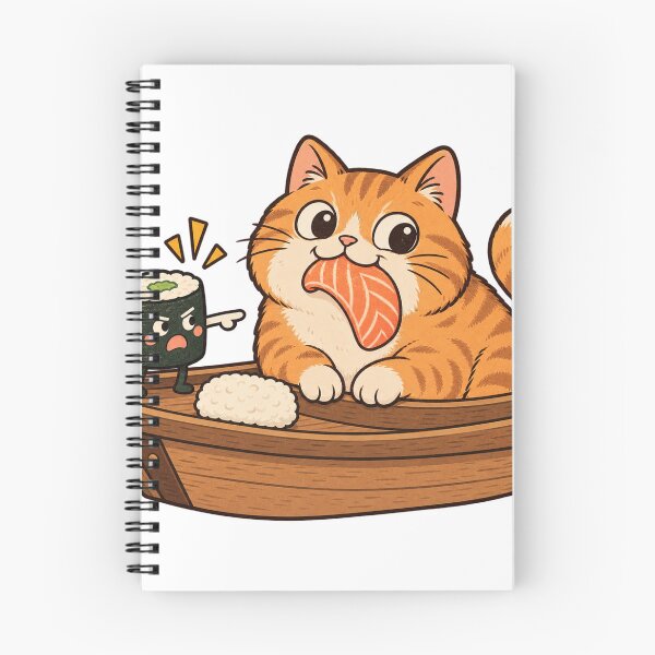 Item preview, Funny Cat Stealing Sushi designed and sold by RAIID.