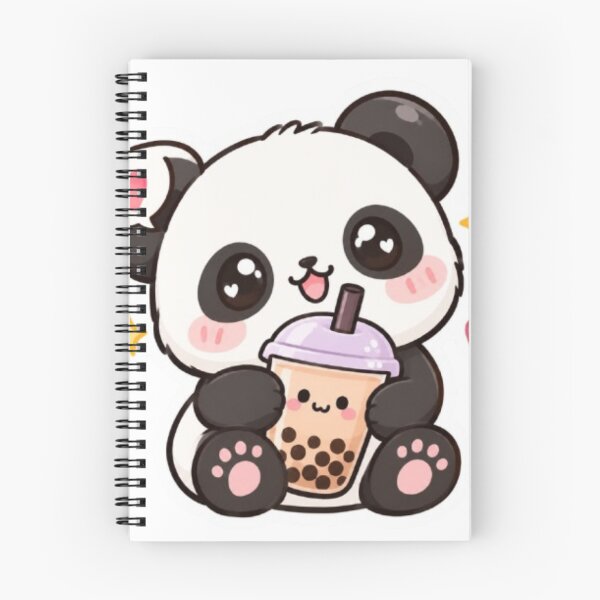 Item preview, Cute kawaii panda with coffee sticker designed and sold by Vegasstickers.