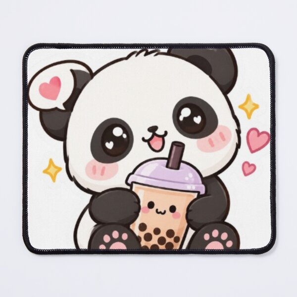 Item preview, Cute kawaii panda with coffee sticker designed and sold by Vegasstickers.
