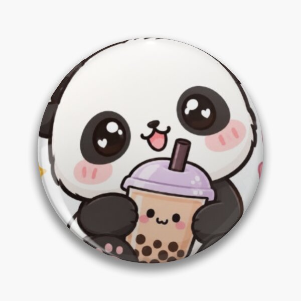 Item preview, Cute kawaii panda with coffee sticker designed and sold by Vegasstickers.