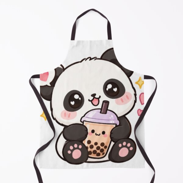Item preview, Cute kawaii panda with coffee sticker designed and sold by Vegasstickers.