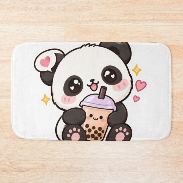 Item preview, Cute kawaii panda with coffee sticker designed and sold by Vegasstickers.
