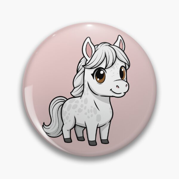 Item preview, A chibi-style drawing of the Abbayan Arabian horse designed and sold by Cheval-de-coeur.