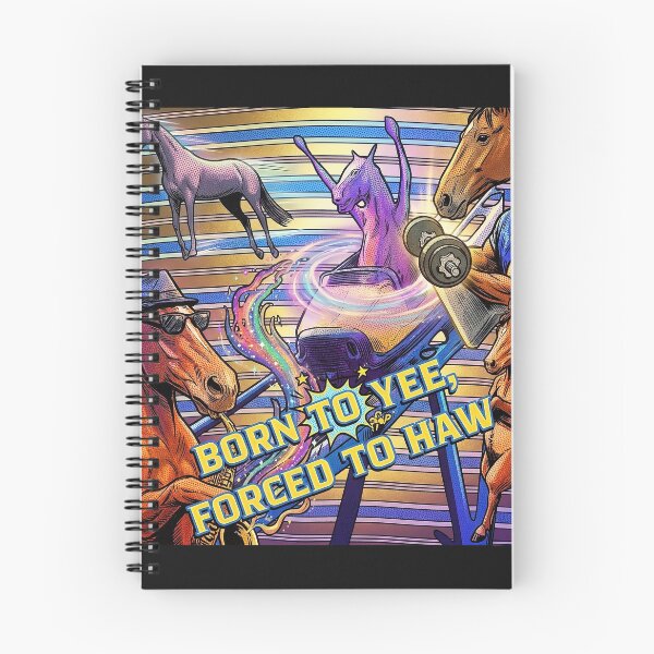 Item preview, Born To Yee Forced To Haw - Funny Pop Art Horse Meme designed and sold by aysenism.