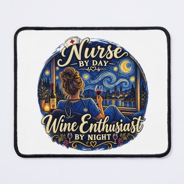 Item preview, Nurse By Day, Wine Enthusiast By Night designed and sold by Fantasy Football Company.