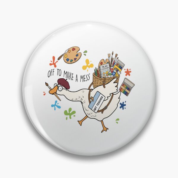 Item preview, Art Teacher Goose Off to Make a Mess designed and sold by Krasnovaovaova.