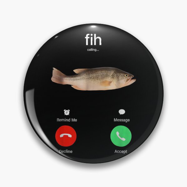 Item preview, Fih Call Call Me Back Message Decline Accept Phone Call Fish designed and sold by nousassurons.