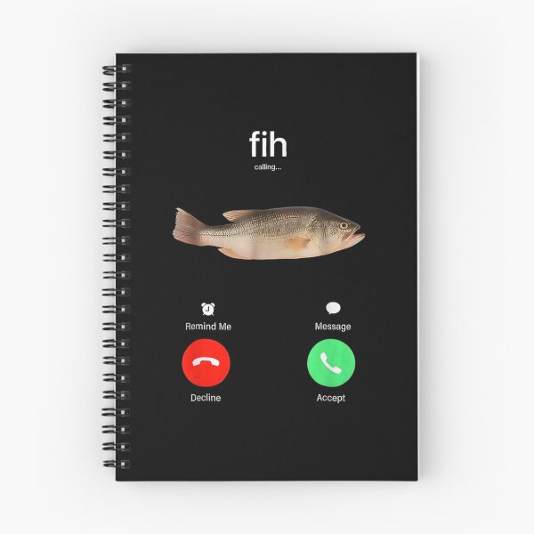 Item preview, Fih Call Call Me Back Message Decline Accept Phone Call Fish designed and sold by nousassurons.