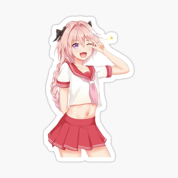 astolfo wink Sticker