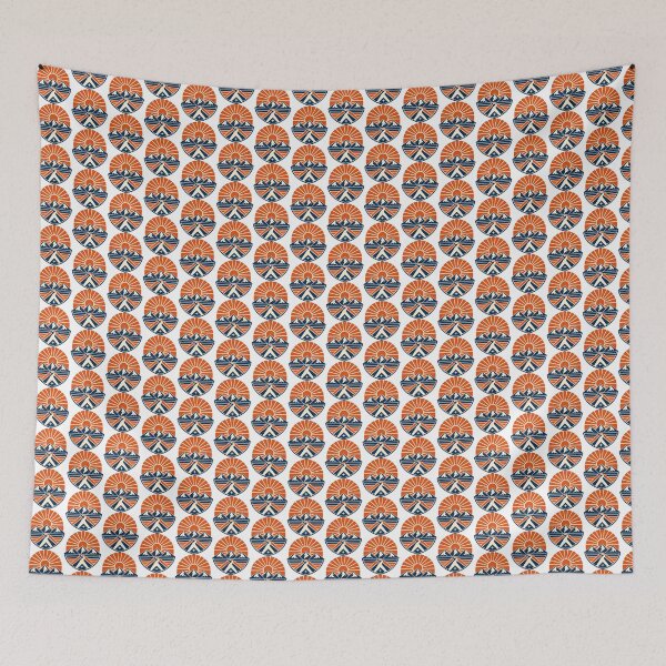 Item preview, Retro Sun and Mountains Landscape designed and sold by Fana25.