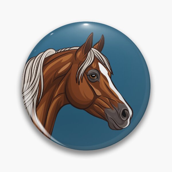 Item preview, The head of an Arabian horse, Abou' Ourquob, chestnut designed and sold by Cheval-de-coeur.