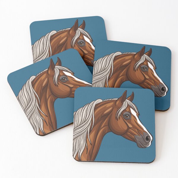 Item preview, The head of an Arabian horse, Abou' Ourquob, chestnut designed and sold by Cheval-de-coeur.