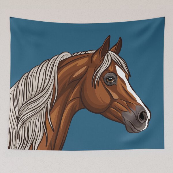 Item preview, The head of an Arabian horse, Abou' Ourquob, chestnut designed and sold by Cheval-de-coeur.
